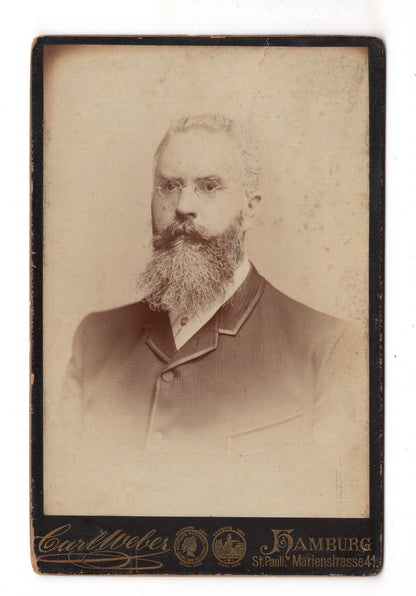 Fotografie Feiner Herr - Hamburg 1880er / CAB W-35