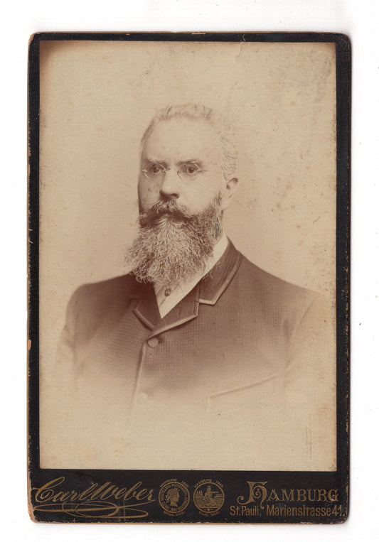 Fotografie Feiner Herr - Hamburg 1880er / CAB W-35