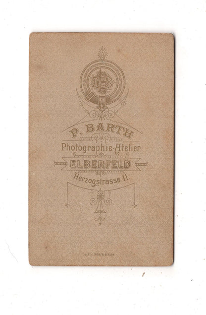 Fotografie Niedlicher kleiner Junge - Elberfeld um 1890 / CDV M1-14