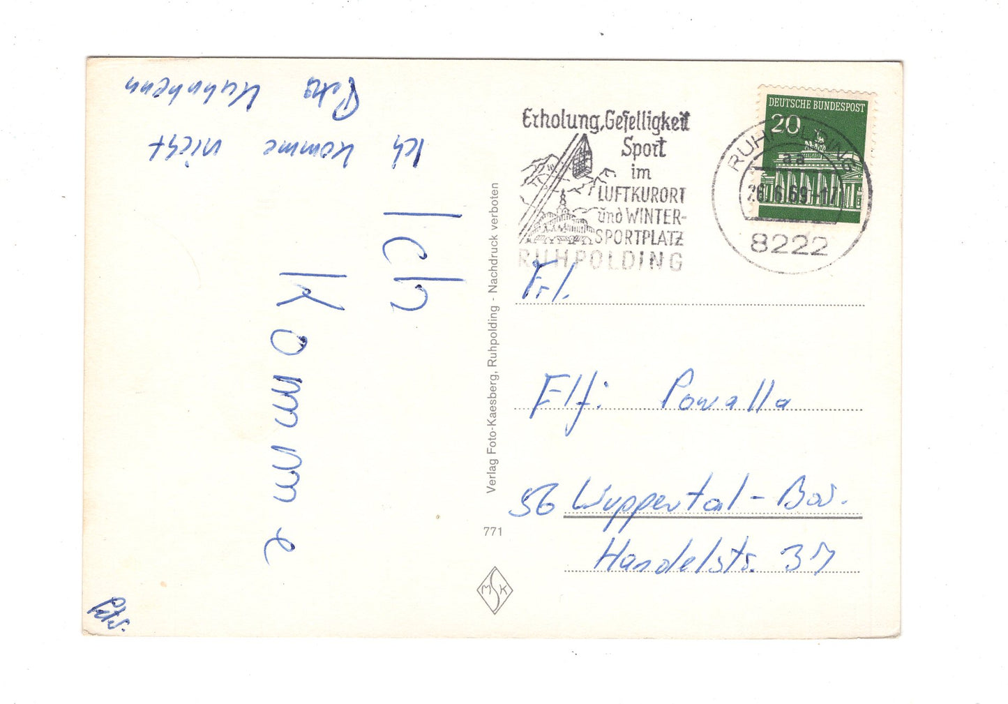 Ansichtskarte Ruhpolding / Oberbayern / H1-61