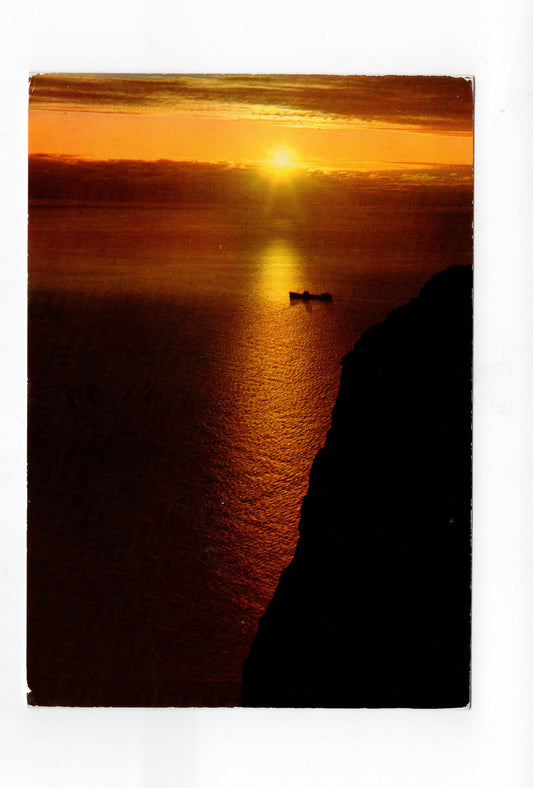 Ansichtskarte Mitternachtssonne am Nordkap / Norwegen