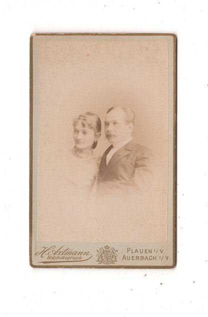 Fotografie Feines Paar - Plauen / Auerbach 1880er