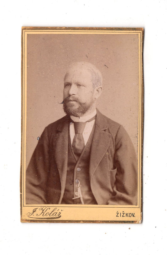 Fotografie Herrenportrait - Praha Prag - Zizkov 1880er