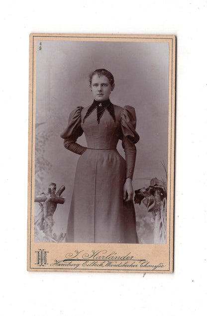 Fotografie Feine Dame - Hamburg 1890er / CDV L1-32