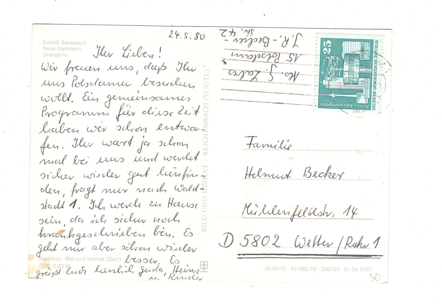 Ansichtskarte Potsdam-Sanssouci / Orangerie +++ / M1-53