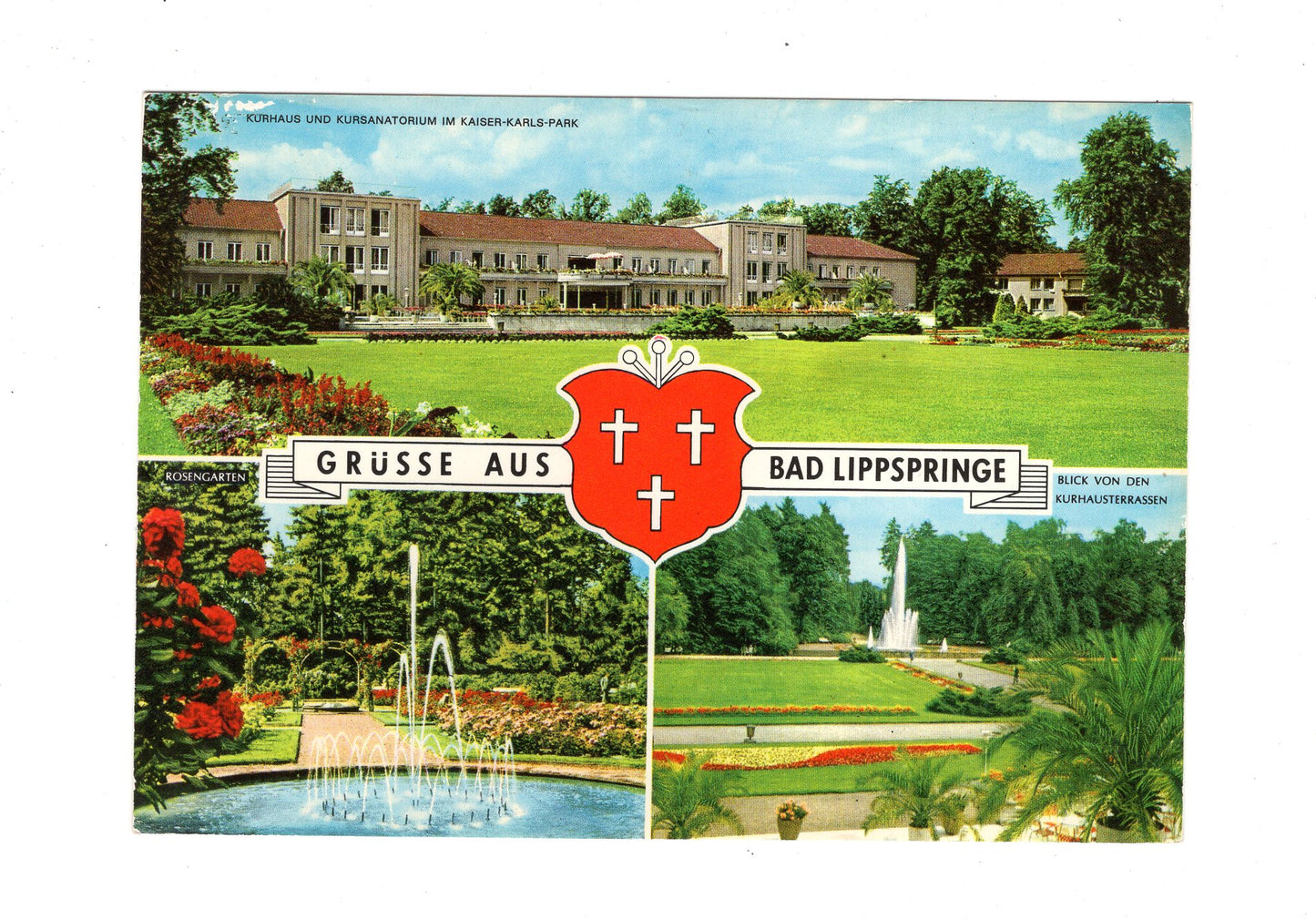 Ansichtskarte Bad Lippspringe / Kaiser-Karls-Park