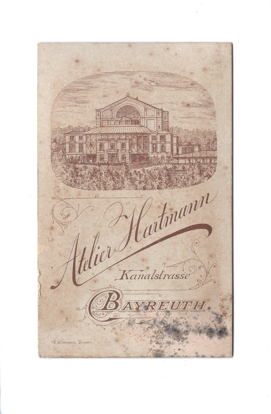 Fotografie Feine Dame mit kleinem Mädchen - Bayreuth 1880er