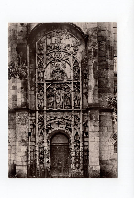 Ansichtskarte Schlosskirche in Karl-Marx-Stadt / Chemnitz / Astwerkportal