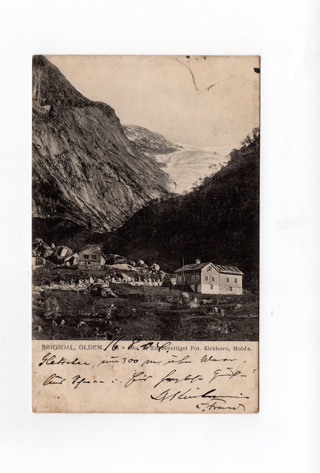 Ansichtskarte Brigsdal / Olden / Norwegen - 1904