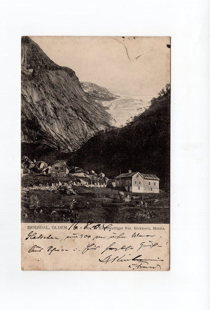 Ansichtskarte Brigsdal / Olden / Norwegen - 1904