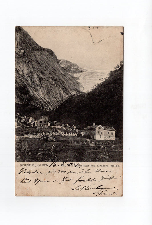 Ansichtskarte Brigsdal / Olden / Norwegen - 1904