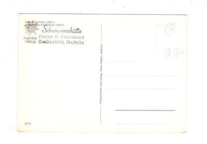 Ansichtskarte Schwussnerhütte / Seebachtal / Mallnitz / Österreich / O1-53