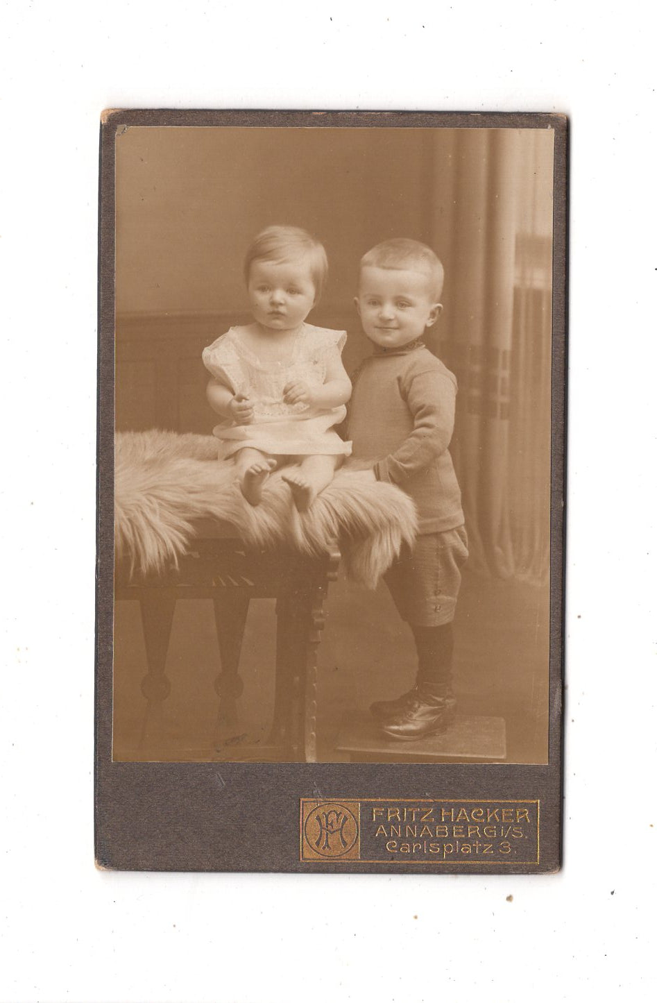 Fotografie Niedliche kleine Kinder - Annaberg 1910er