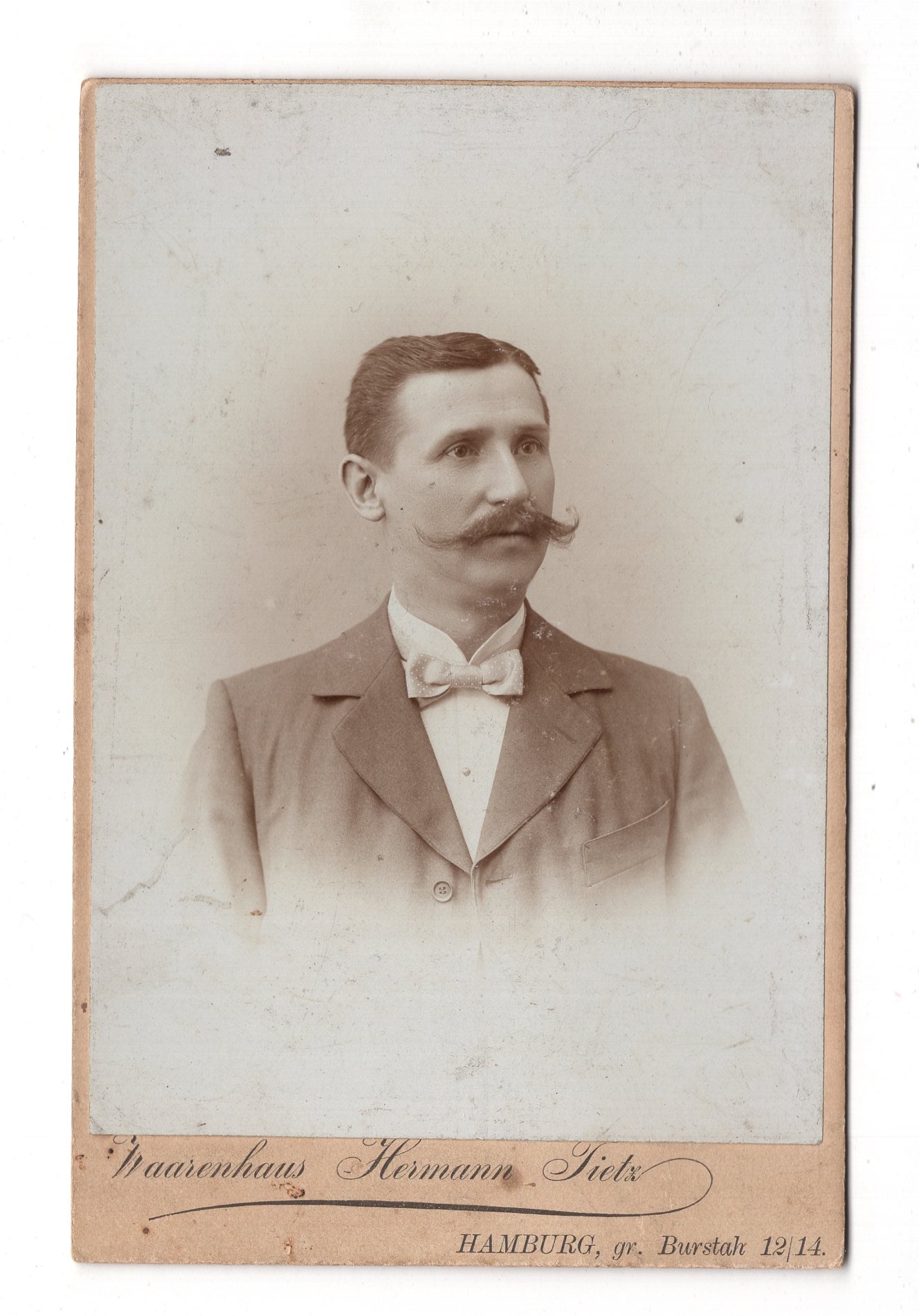 Fotografie Feiner Herr - Hamburg 1890er / CAB W-36