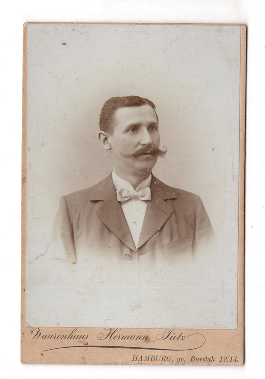 Fotografie Feiner Herr - Hamburg 1890er / CAB W-36