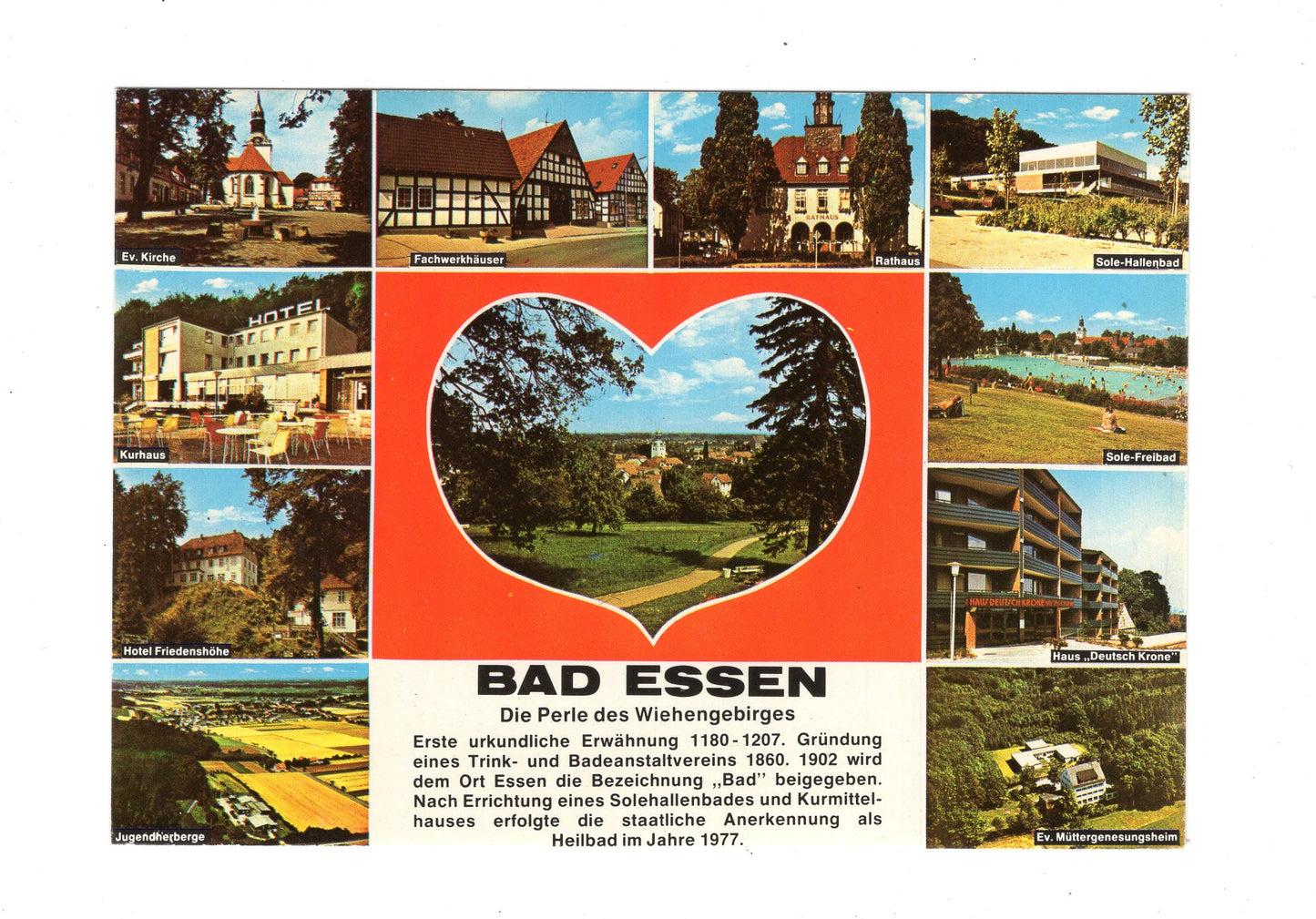 Ansichtskarte Bad Essen im Wiehengebirge
