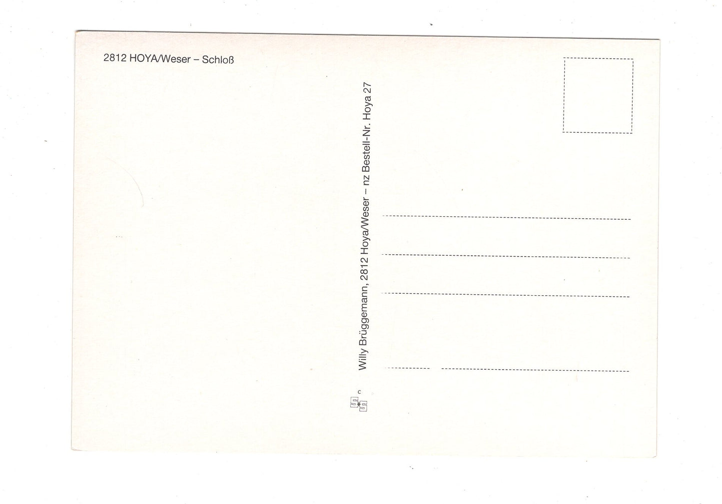 Ansichtskarte Hoya / Weser / Schloss / I1-60