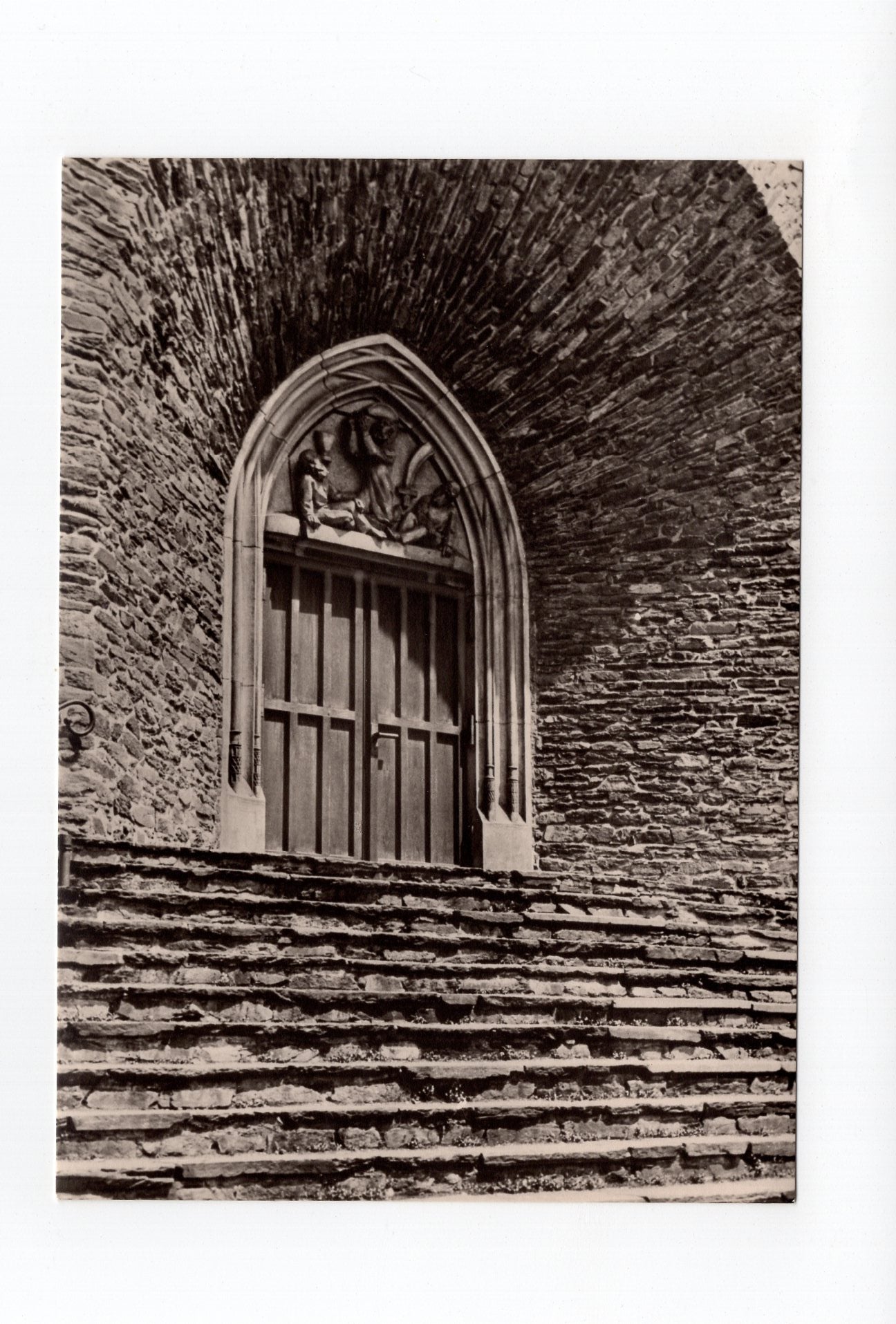 Ansichtskarte Eingang der St. Annenkirche in Annaberg