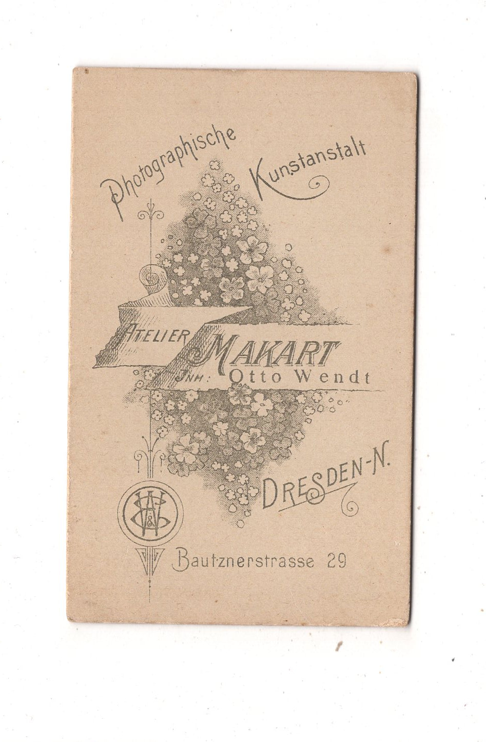 Fotografie Niedliches kleines Kind - Dresden 1890er / CDV M1-34