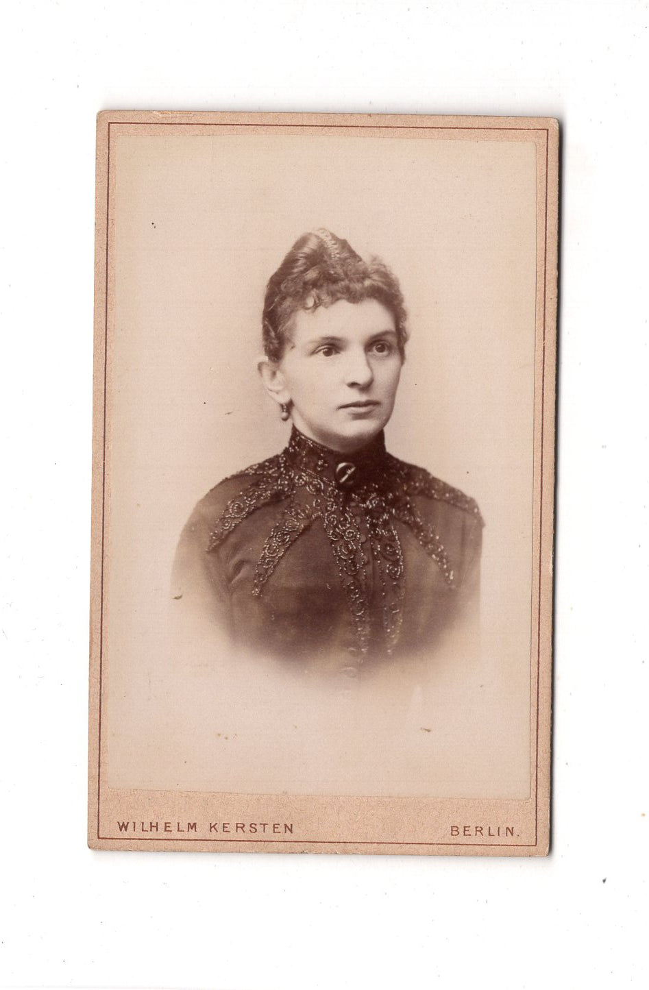 Fotografie Damenportrait - Berlin 1889 / CDV C1-11