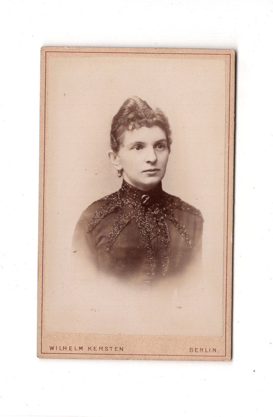 Fotografie Damenportrait - Berlin 1889 / CDV C1-11