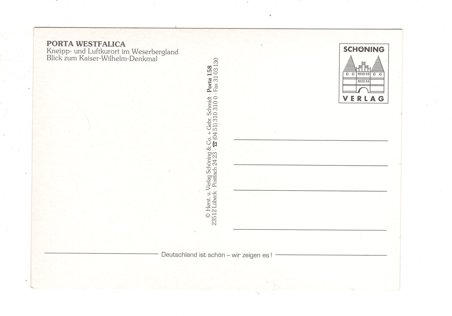 Ansichtskarte Porta Westfalica / Kaiser-Wilhelm-Denkmal +++ / J1-56