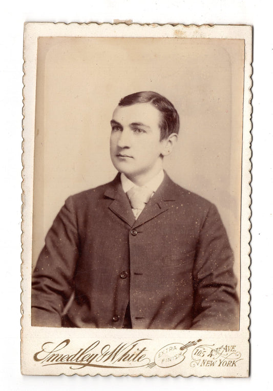 Fotografie Feiner Herr - New York / USA um 1890 / CAB W-36