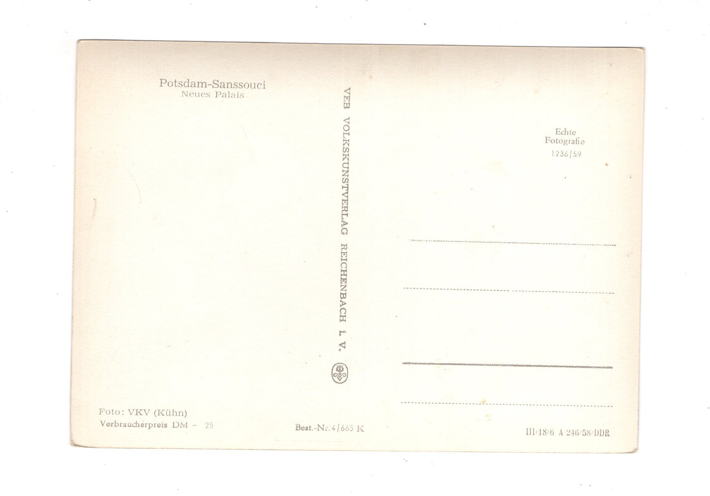 Ansichtskarte Potsdam-Sanssouci / Neues Palais