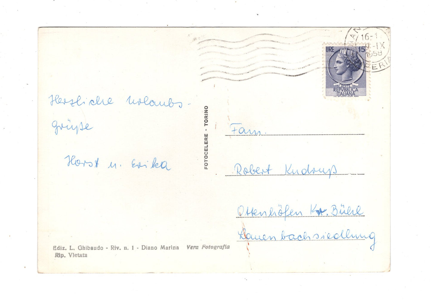 Ansichtskarte Diano Marina / Italien / N1-54