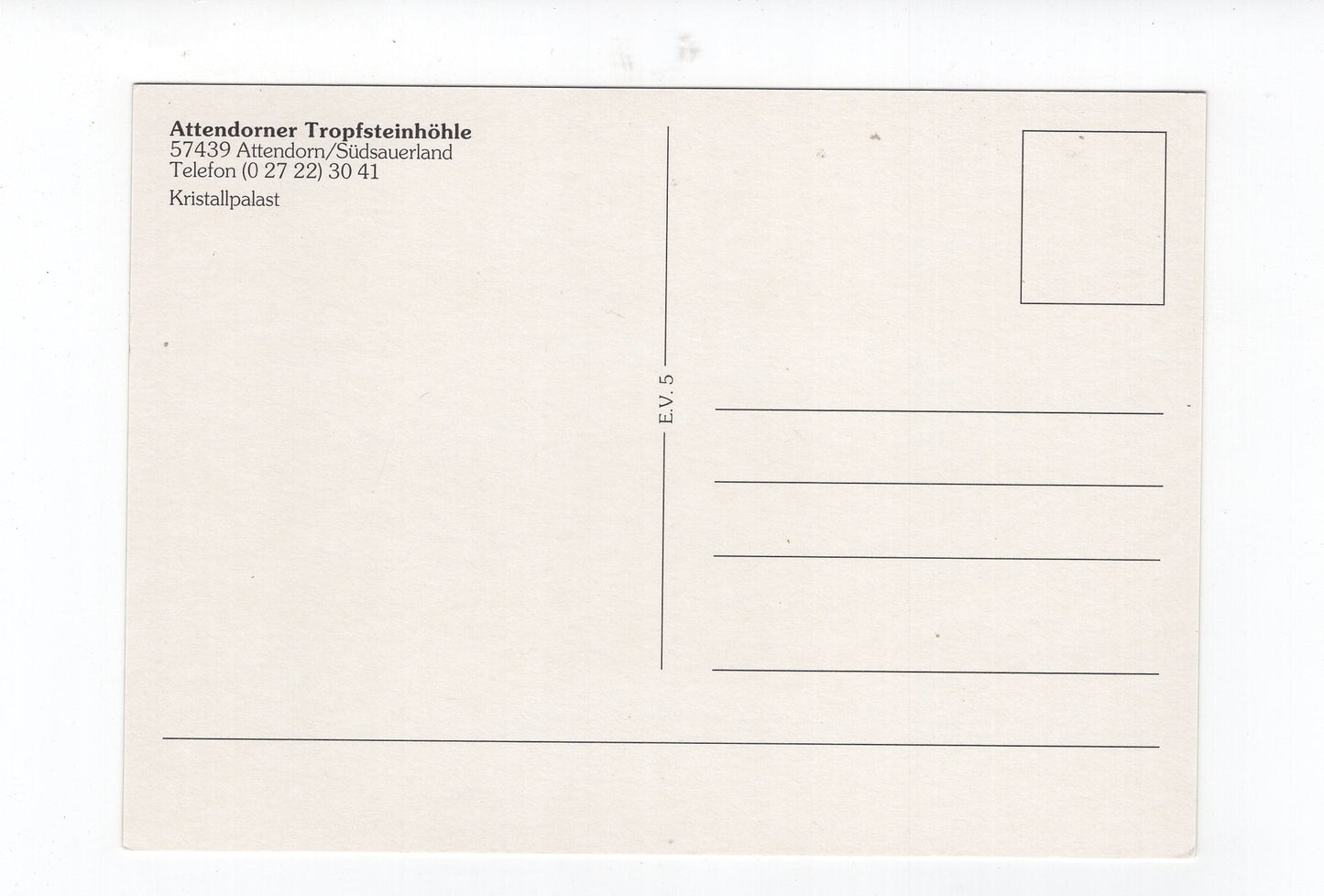 Ansichtskarte Attendorner Tropfsteinhöhle