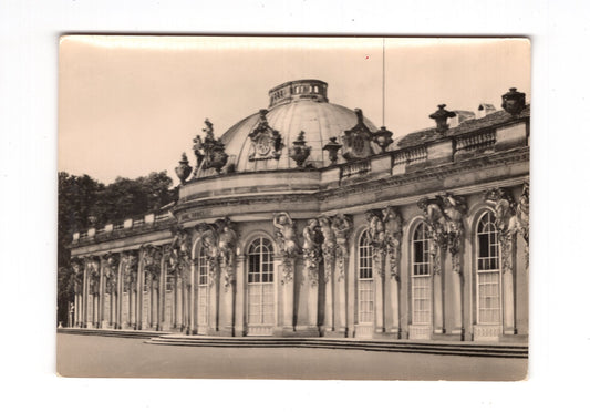 Ansichtskarte Potsdam / Gartenfront von Schloss Sanssouci
