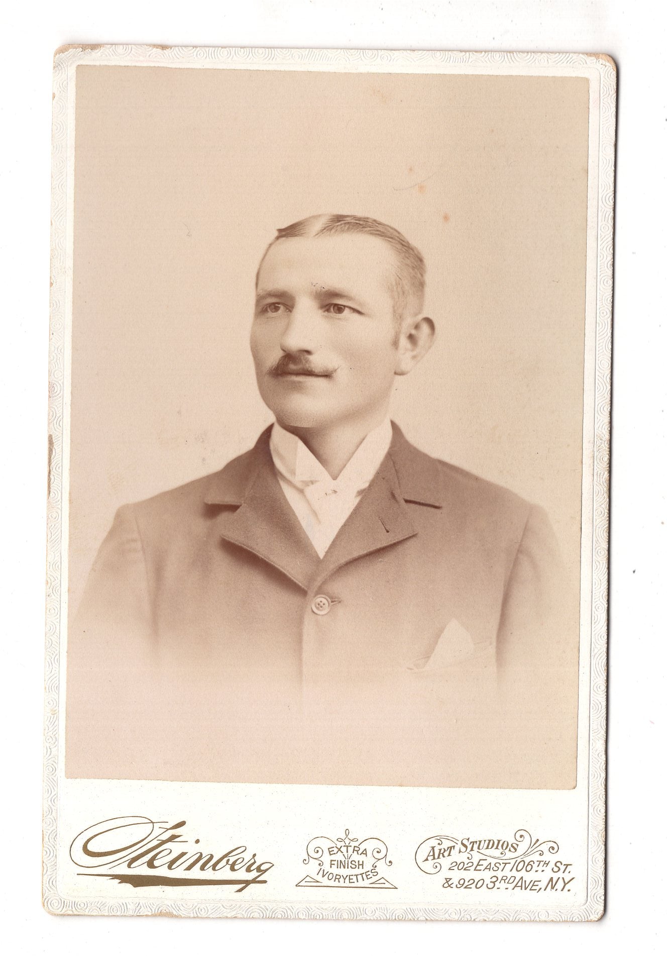 Fotografie Feiner Herr - New York / USA um 1890 / CAB W-36