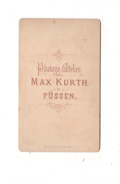 Fotografie Feine Dame - Füssen 1870er / CDV L1-32