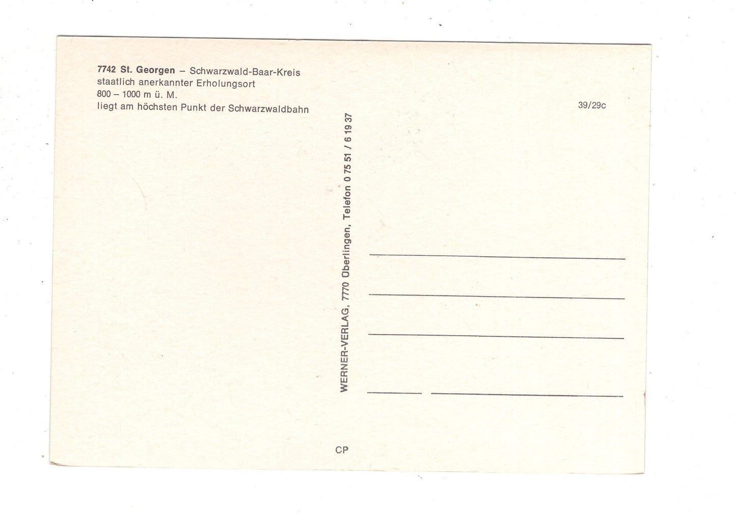 Ansichtskarte St. Georgen / Schwarzwald-Baar-Kreis / K1-48