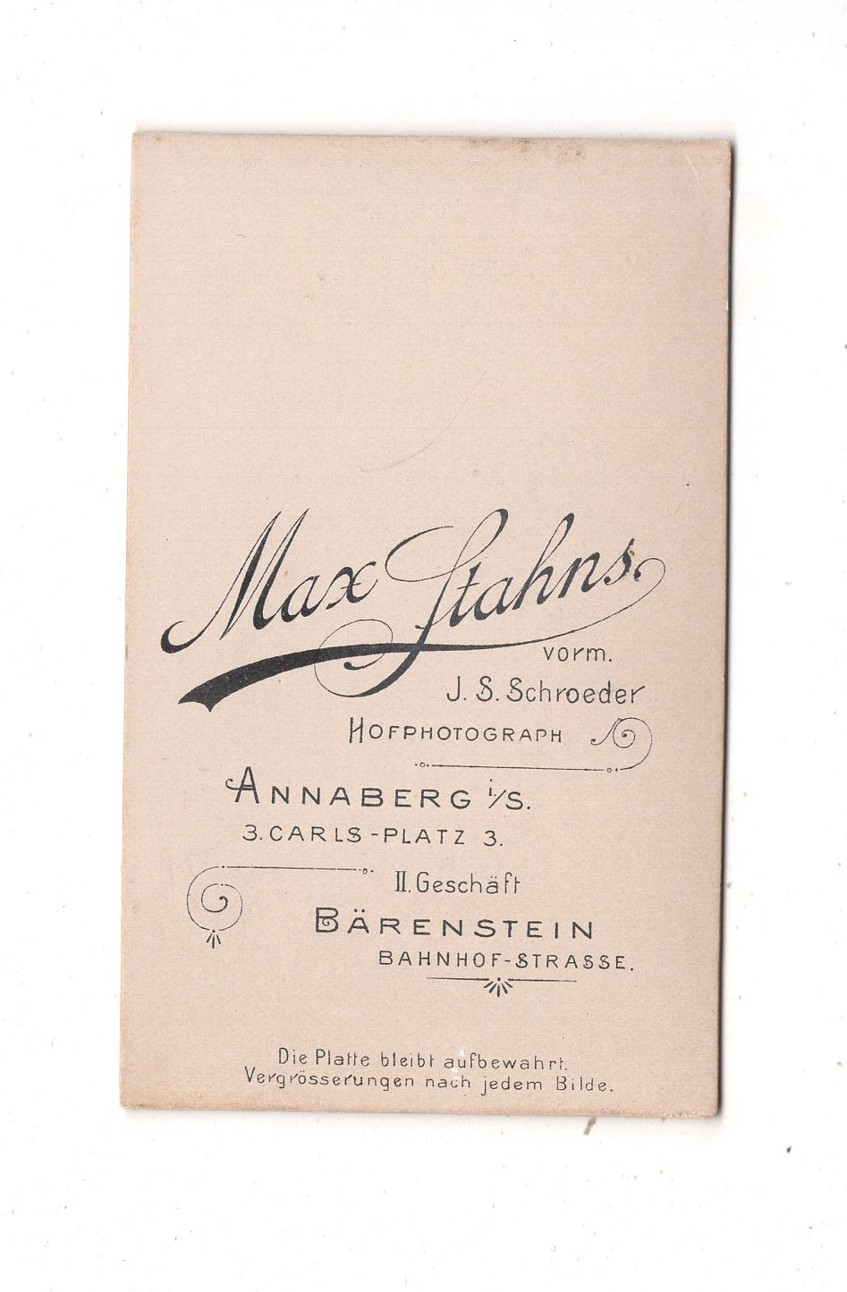 Fotografie Niedlicher kleiner Junge - Annaberg / Bärenstein 1890er / CDV M1-14