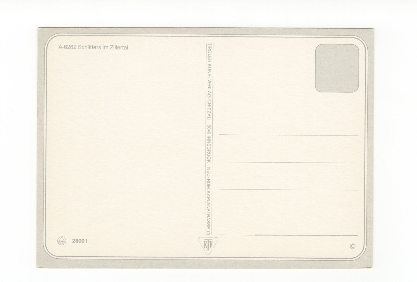 Ansichtskarte Schlitters / Tirol / Österreich