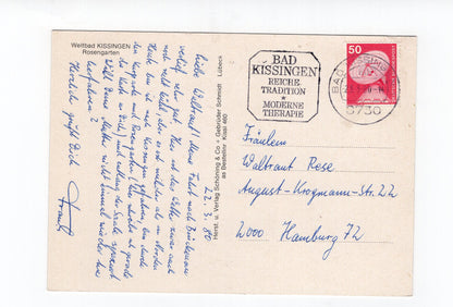 Ansichtskarte Bad Kissingen / Rosengarten