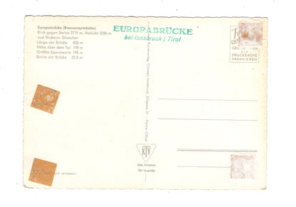 Ansichtskarte Europabrücke / Brennerautobahn / Österreich / O1-53