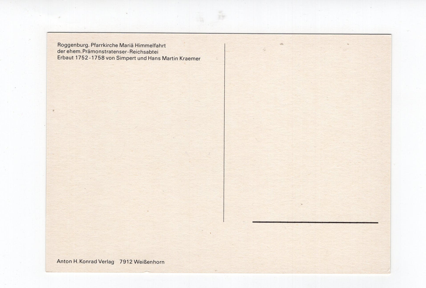 Ansichtskarte Roggenburg / Pfarrkirche Mariä Himmelfahrt