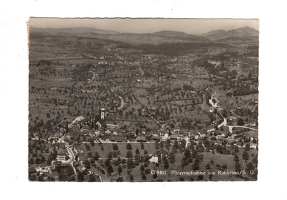 Ansichtskarte Fliegeraufnahme von Kaltbrunn / Schweiz