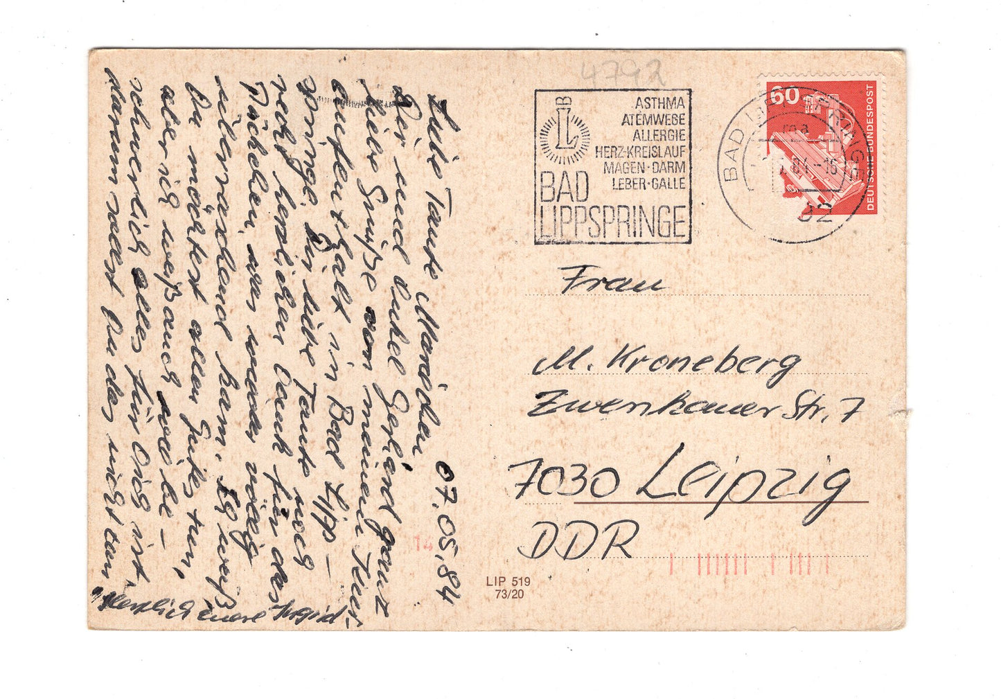 Ansichtskarte Bad Lippspringe / Kurhaus / Leuchtfontäne +++