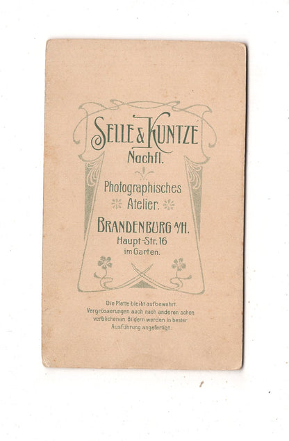 Fotografie Niedliches kleines Kind - Brandenburg an der Havel 1890er / CDV M1-34