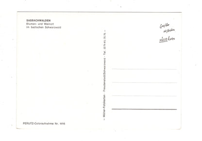 Ansichtskarte Sasbachwalden im badischen Schwarzwald / K1-48