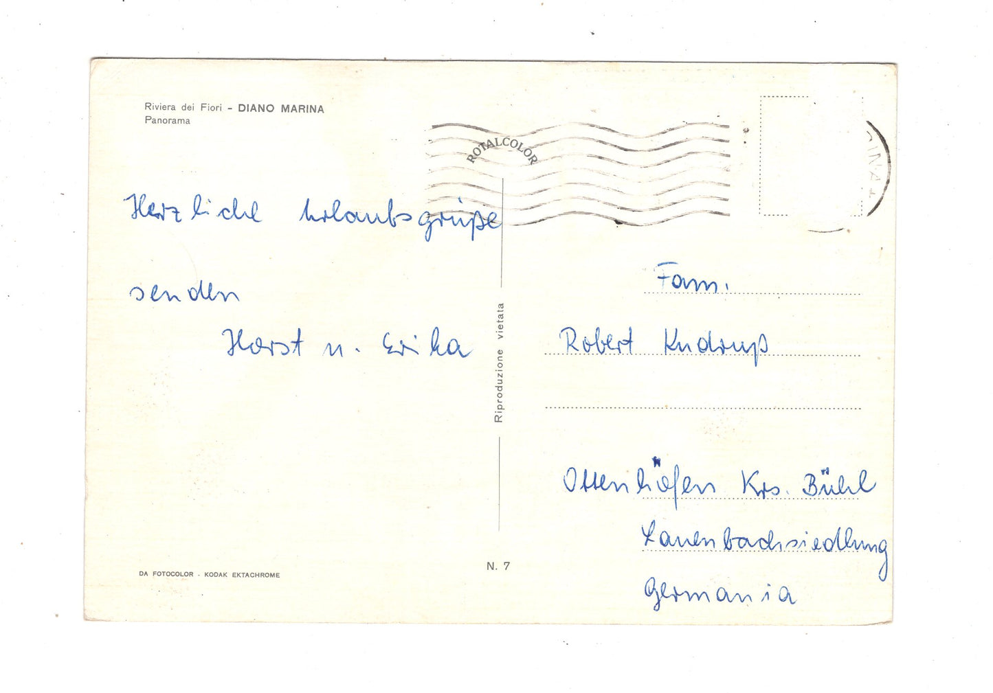 Ansichtskarte Diano Marina / Italien / N1-54