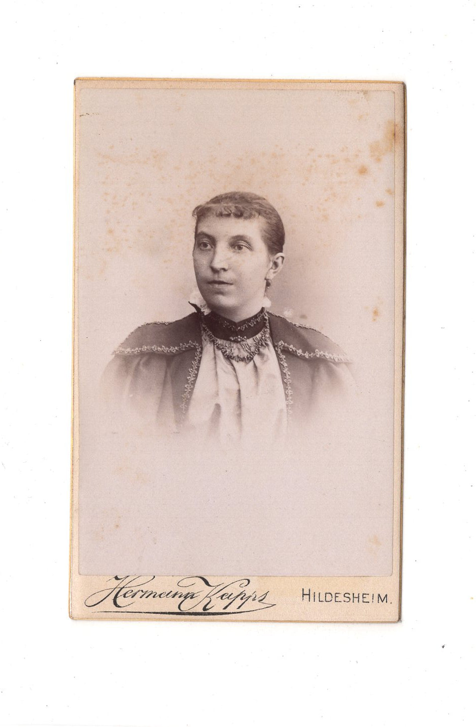 Fotografie Damenportrait - Hildesheim 1890er / CDV C1-11