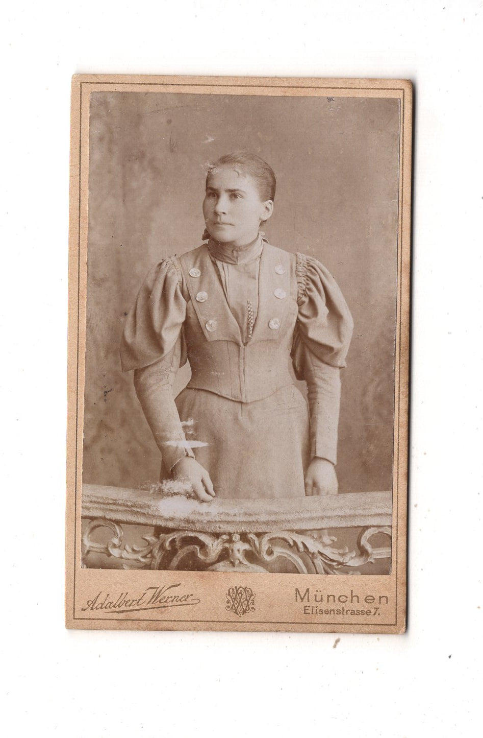Fotografie Feine Dame - München 1890er / CDV L1-32