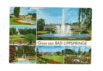 Ansichtskarte Bad Lippspringe / Kurhaus / Leucht-Fontäne +++
