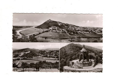 Ansichtskarte Porta Westfalica mit Weserlauf +++  / J1-56