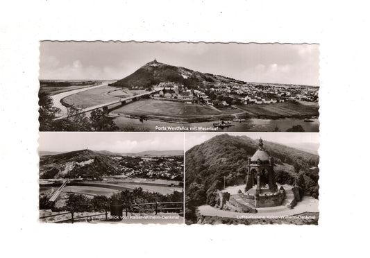 Ansichtskarte Porta Westfalica mit Weserlauf +++  / J1-56