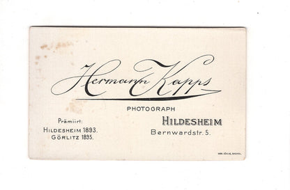 Fotografie Damenportrait - Hildesheim 1890er / CDV C1-11